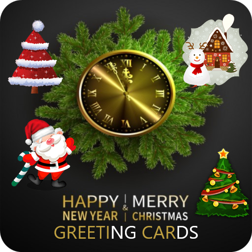 Marry Christmas Greeting card logo