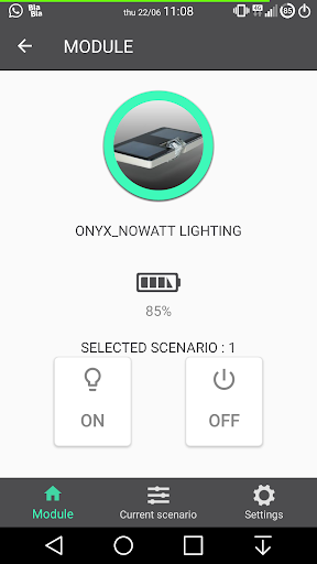 Android application Nowatt Lighting screenshort