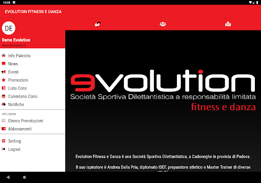 Evolution Fitness e Danza Screen 3