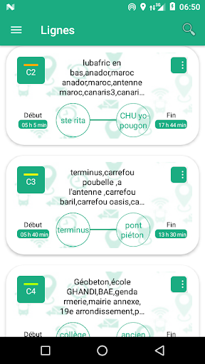 Android application Onibus : Transports urbains e screenshort