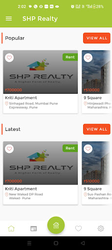 Android application SHP Realty screenshort