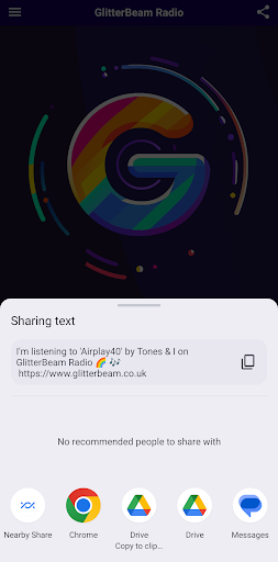 GlitterBeam Screen 2