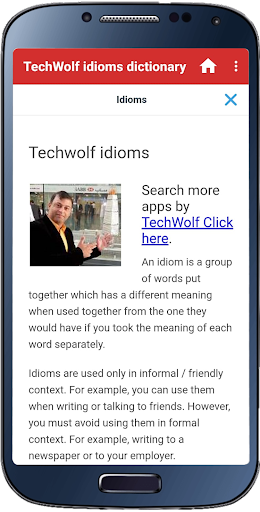 Android application Idioms Dictionary screenshort