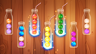 Color Ball Sort Wooden Puzzle - Screenshot 1