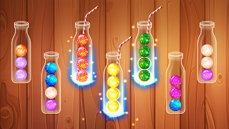 Game screenshot ボールカラーソートウッディパズル mod apk