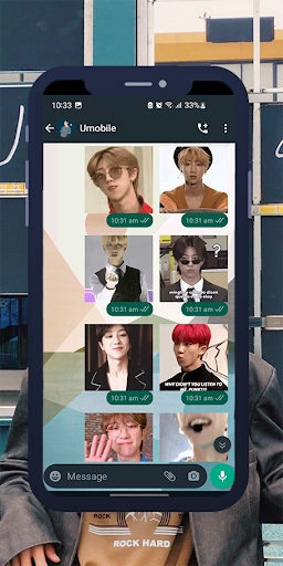 Android application The8 SVT Animated WASticker screenshort
