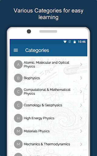 Screenshot of Physics Dictionary Offline App