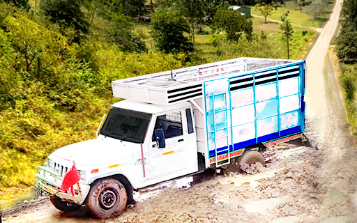 Android application 4x4 Pickup Truck Hill Truck 3D screenshort