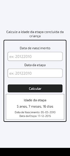 Android application Calc-Etapa screenshort