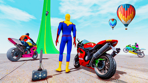 Android application Spider Bike Racing :Bike Game screenshort