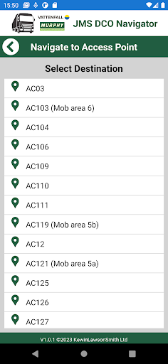 JMS DCO Navigator Screen 2