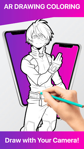 Draw Coloring My Hero Academia Screen 2