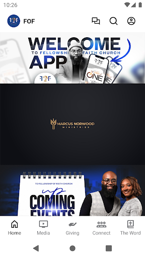 Android application FOF Church screenshort