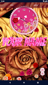 Rose Clock 4K Live Wallpaper  screenshots 2
