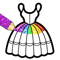 Icon image Dresses Coloring Book Glitter