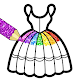 Glitter Dresses Coloring Book For Girls Изтегляне на Windows