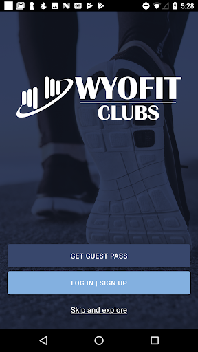 Android application Wyo Fit Clubs screenshort