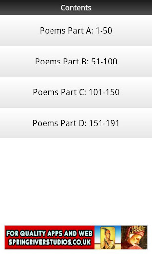 D. H. Lawrence Poems Screen 2