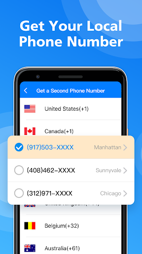 Android application CoverMe - Second Phone Number screenshort