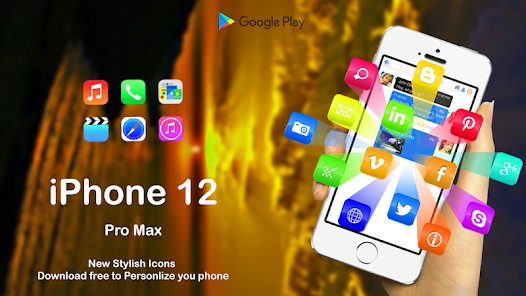 Imágen 2 iPhone 12 Pro Max Launcher 202 android