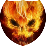 Burning skull Live Wallpaper icon