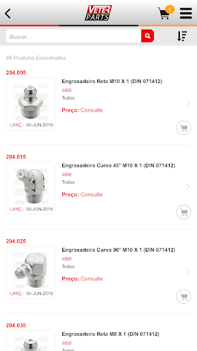 Veter Parts - Catálogo