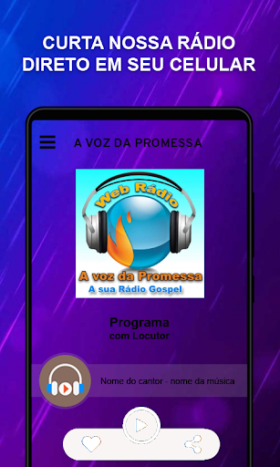 Android application A Voz da Promessa screenshort