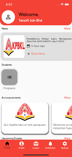Android application Sahabat KPBKL screenshort