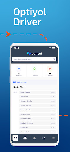 Android application Optiyol Driver screenshort