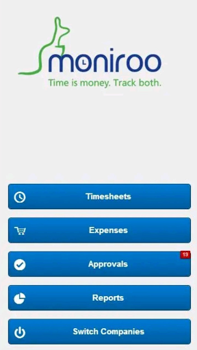 Android application Moniroo Mobile for Dynamics GP screenshort