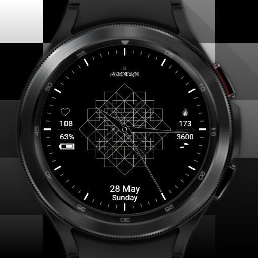 Geometry Analog Watchface Download on Windows