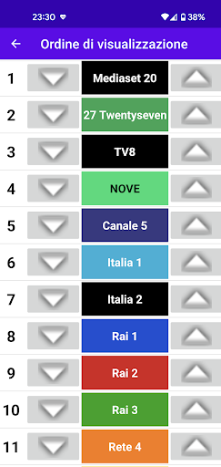 Italian TV Guide Screen 3