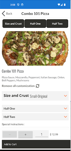 Pizza101 Screen 2