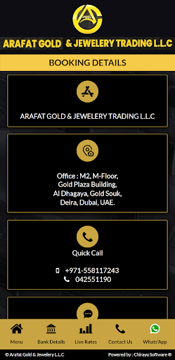 Arafat Gold And Jewelery LLC Screen 3