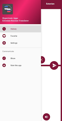 Estonian - Russian Translator Screen 3