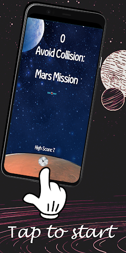 Android application Avoid Collision: Mars Mission screenshort