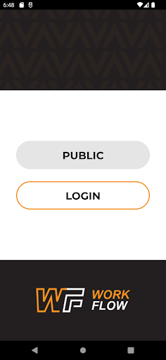 Android application WorkFlow screenshort
