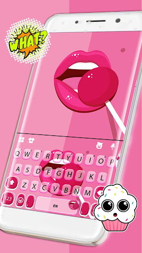 Pink Lollipop Sexy Lips Keyboa Screen 3