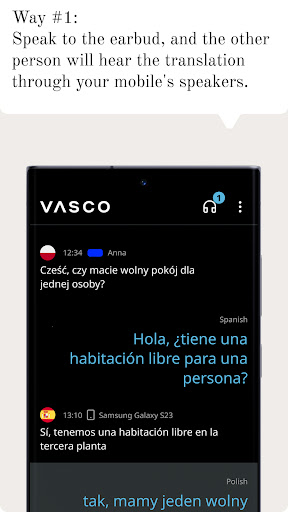 Vasco Connect Screen 2