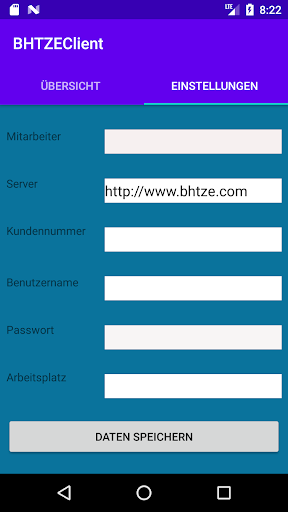 BHTZEClient Screen 2