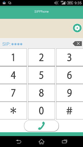 Android application 無料で使えるSIPPHONE screenshort