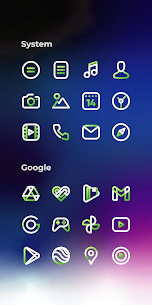 Aline Green: linear icon pack 4