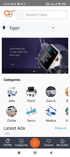 Android application Ar Zone screenshort