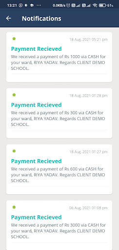 Android application Paul International School screenshort