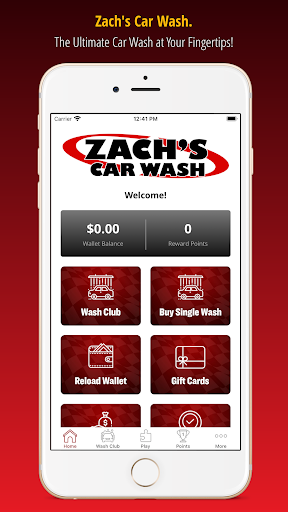Android application Zach's Car Wash screenshort