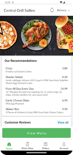 Central Grill Sallins Screen 2