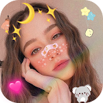 Cover Image of Télécharger Live Face Sticker Sweet Camera & Beauty Snap 1.1 APK