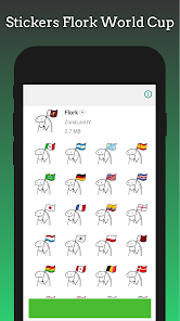 Captura de Pantalla 6 Sticker Flork Banderas Mundial android