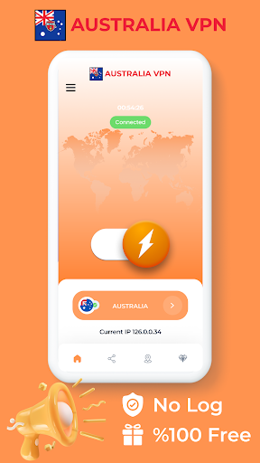 Android application Australia VPN - Private Proxy screenshort