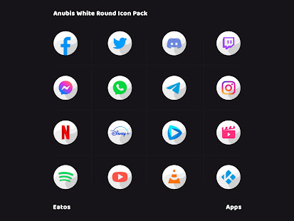 Anubis White - Round Icon Pack 1.4 APK + Мод (Unlimited money) за Android